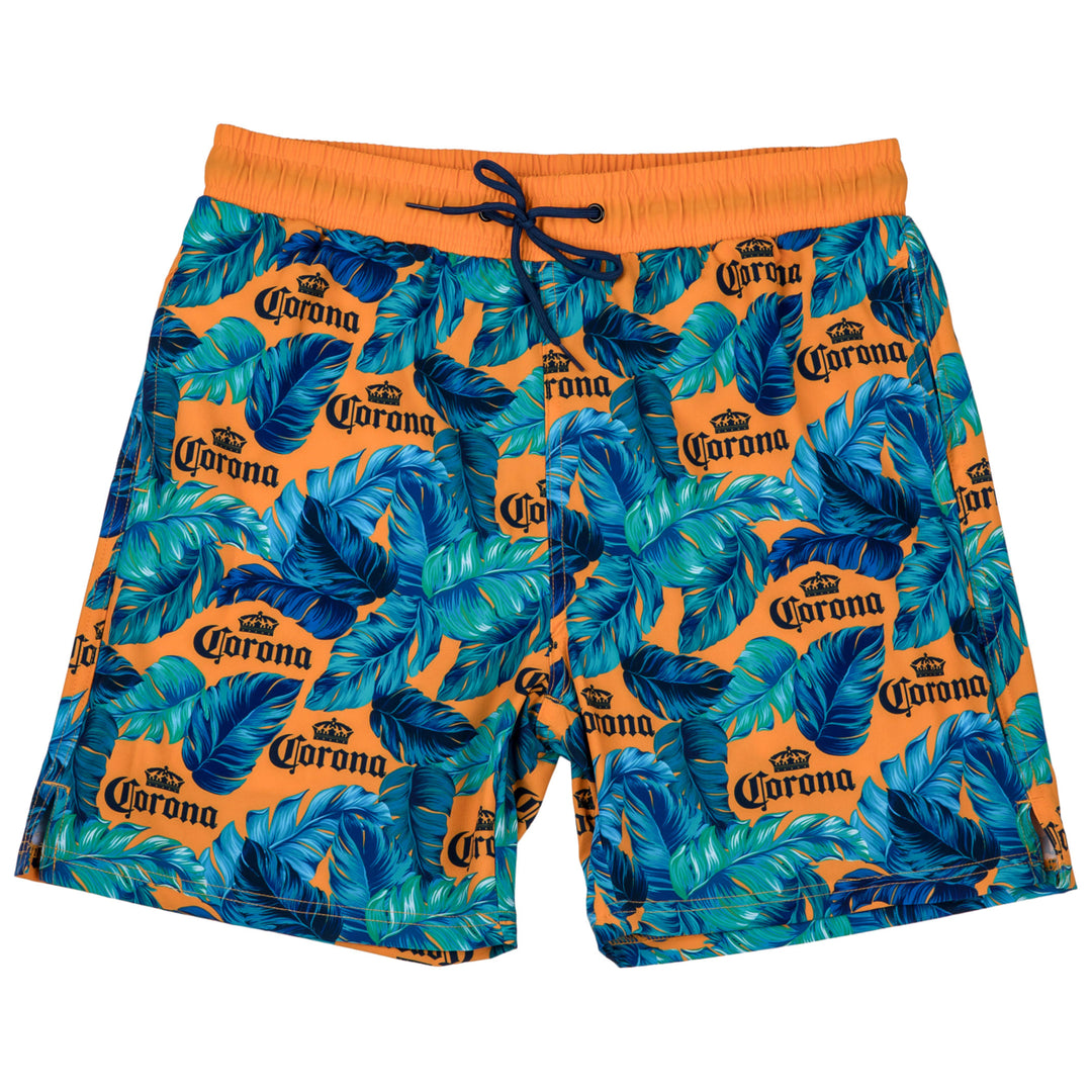 Corona Extra Tropical Beer 6" Inseam Lined Swim Trunks Image 2
