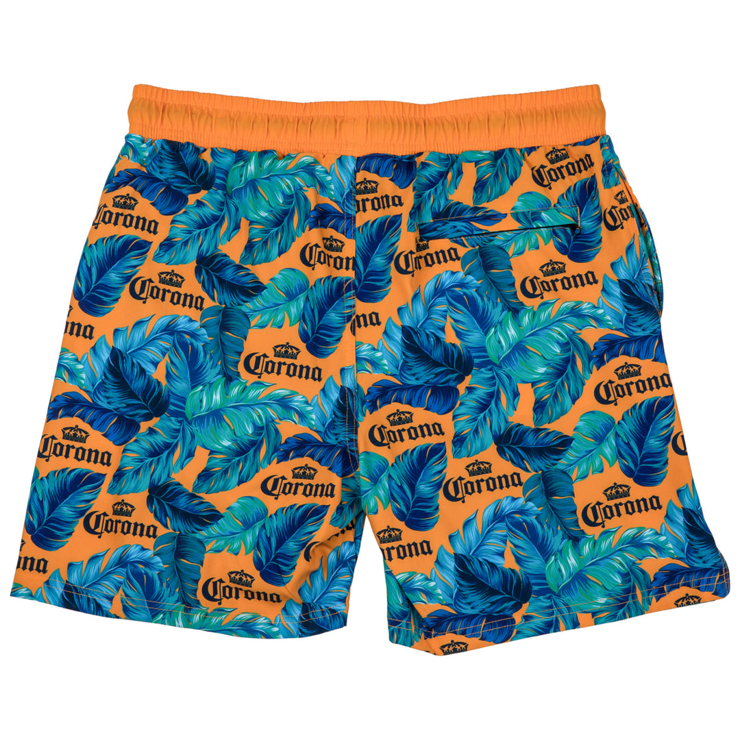 Corona Extra Tropical Beer 6" Inseam Lined Swim Trunks Image 3