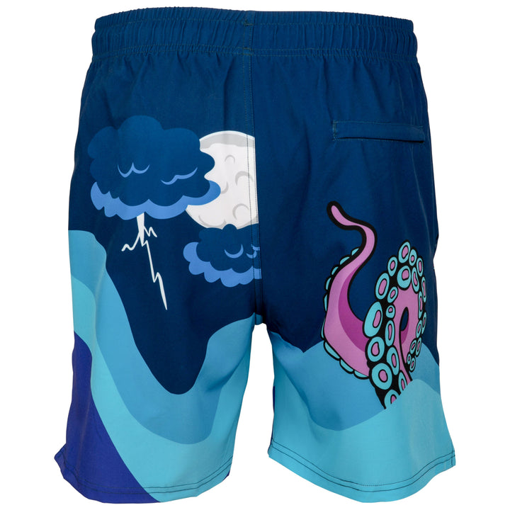 Release The Kraken! 6" Inseam Lined Swim Trunks Image 7