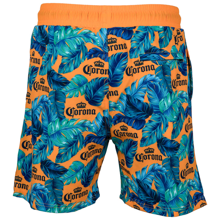 Corona Extra Tropical Beer 6" Inseam Lined Swim Trunks Image 4