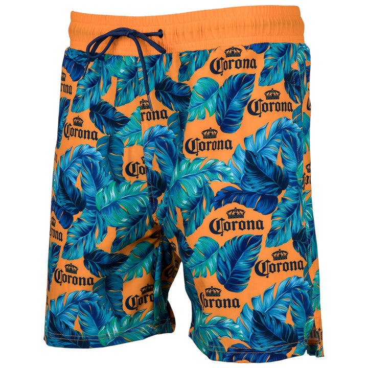 Corona Extra Tropical Beer 6" Inseam Lined Swim Trunks Image 6