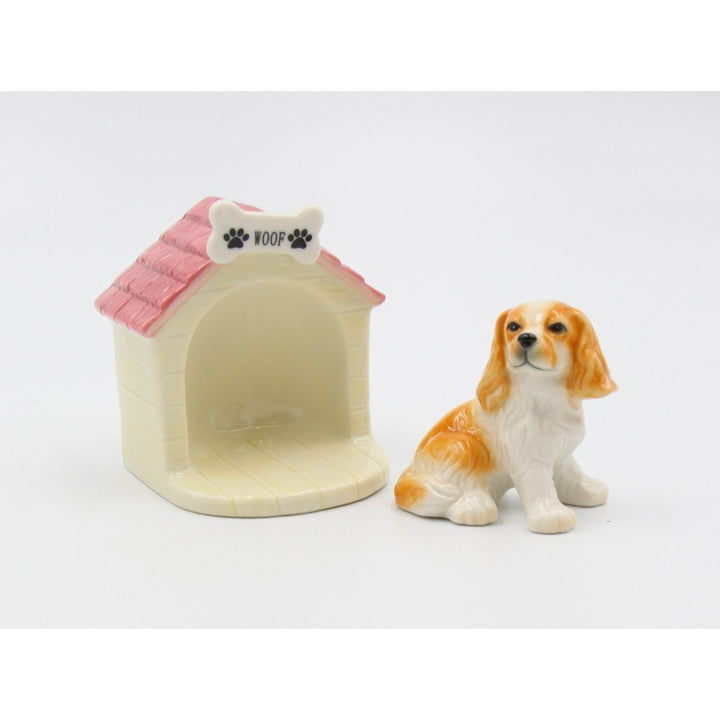 Cocker Spaniel Salt and Pepper Set with Doghouse Gift for Dog Lovers Image 3