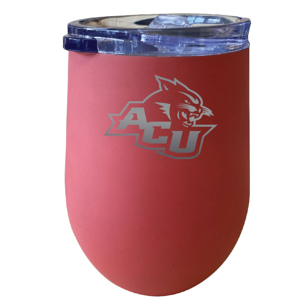 Abilene Christian University NCAA Laser-Etched Wine Tumbler - 12oz Stainless Steel Insulated Cup Image 2