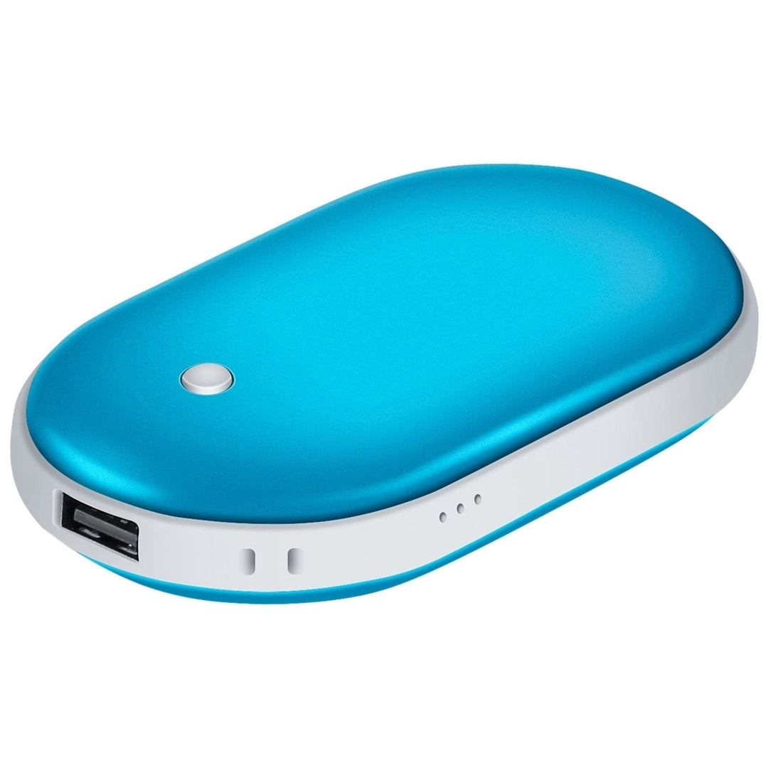Portable Hand Warmer 5000mAh Power Bank Rechargeable Pocket Warmer Double-Sided Heating Handwarmer Image 2