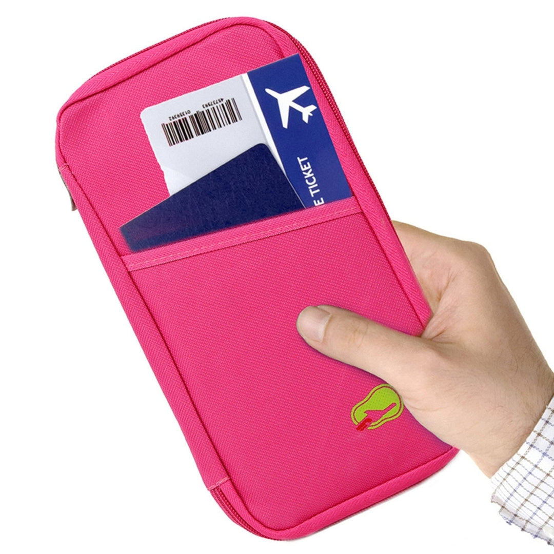 Travel Passport Wallet 12Cells Ticket ID Credit Card Holder Water Repellent Documents Phone Organizer Image 7