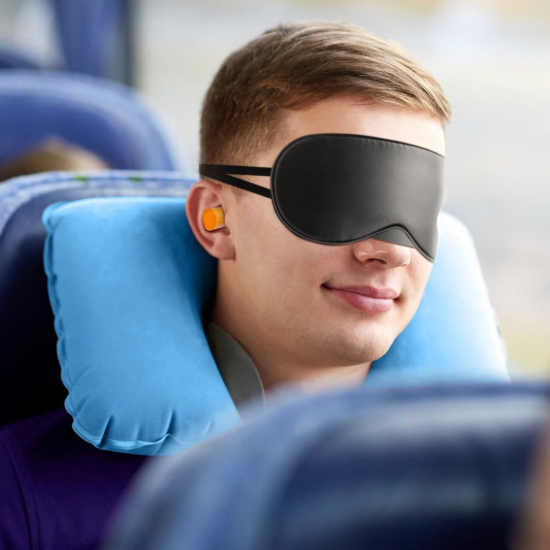 Travel Pillow Inflatable U Shape Neck Pillow Neck Support Head Rest Office Nap Car Airplane Cushion Image 9