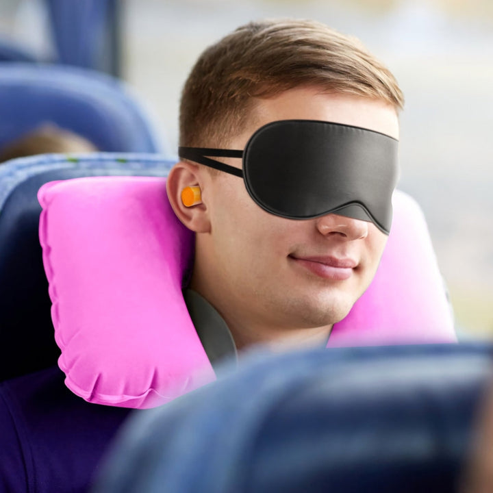 Travel Pillow Inflatable U Shape Neck Pillow Neck Support Head Rest Office Nap Car Airplane Cushion Image 12