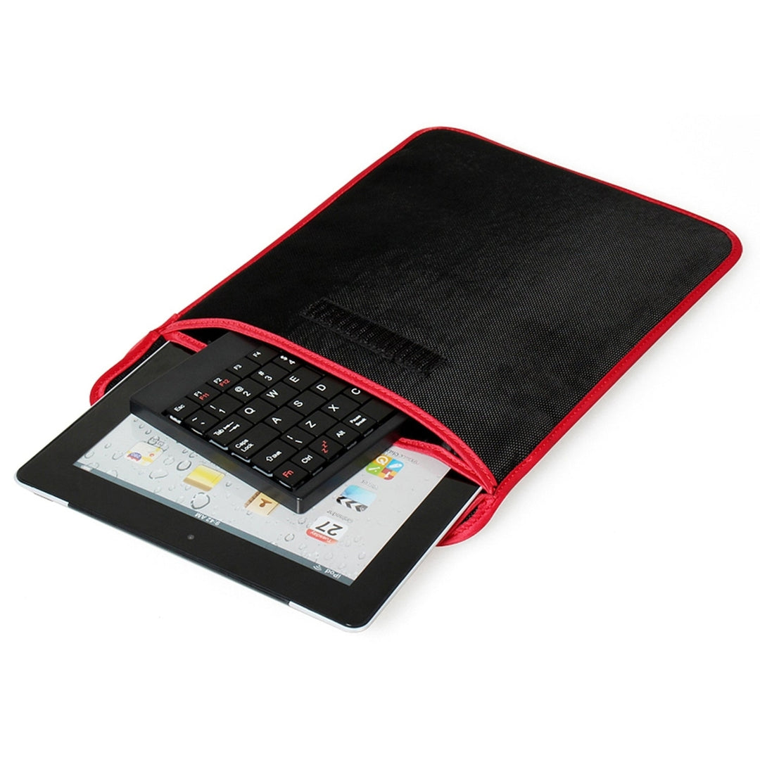 Tablet PC Sleeve Bag Case Stand For Tablet Under 10in with USB Mini Keyboard Two Layer Pockets Image 4