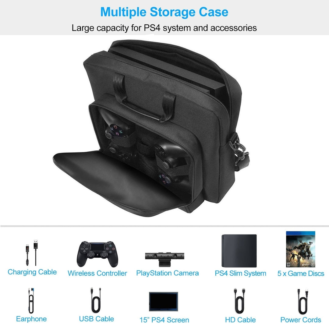 Travel Carry Case For PlayStation4 PS4 Console Accessories Handbag with Shoulder Strap Image 3