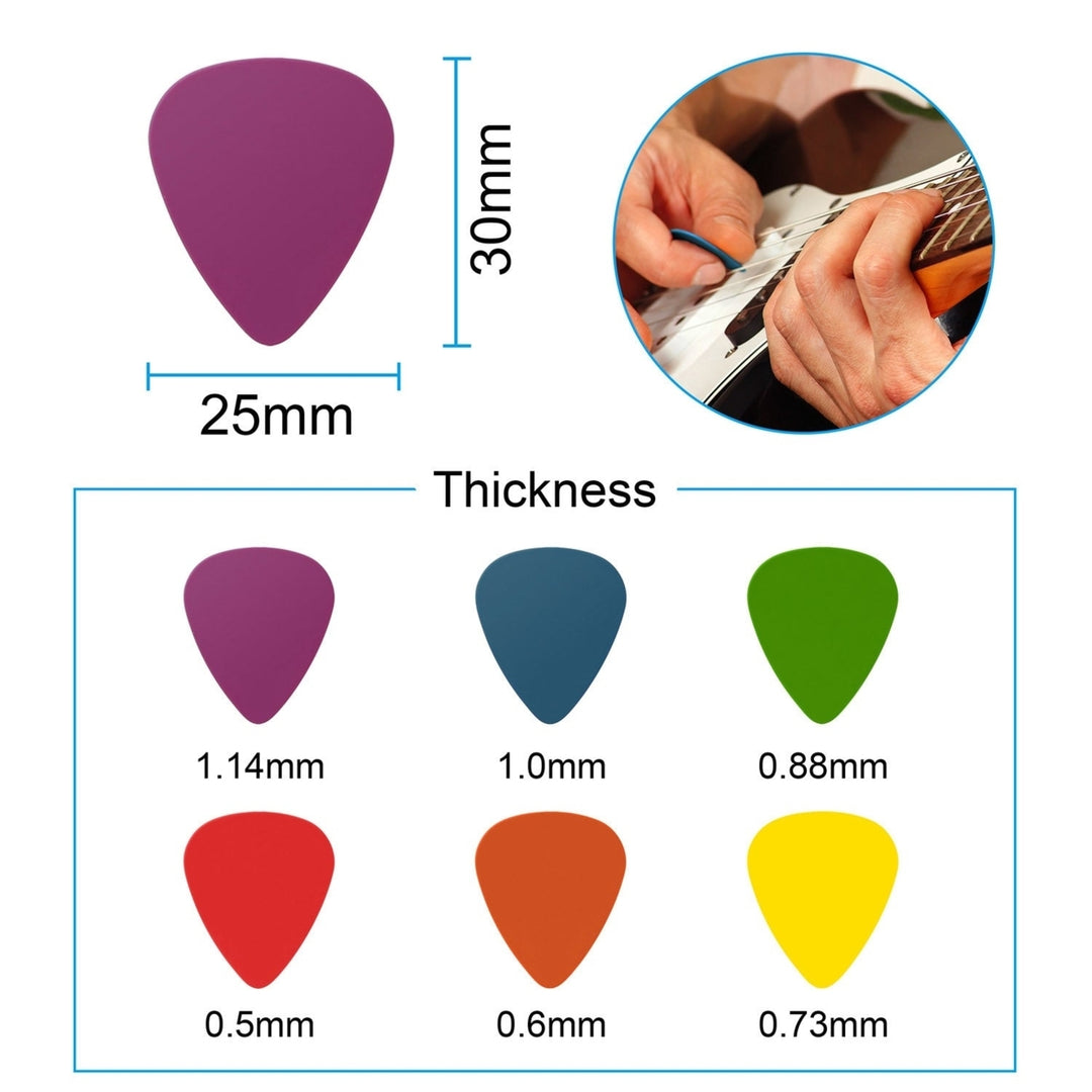 Standard Acoustic Electric Plectrums Guitar Picks 12-Pack Image 4