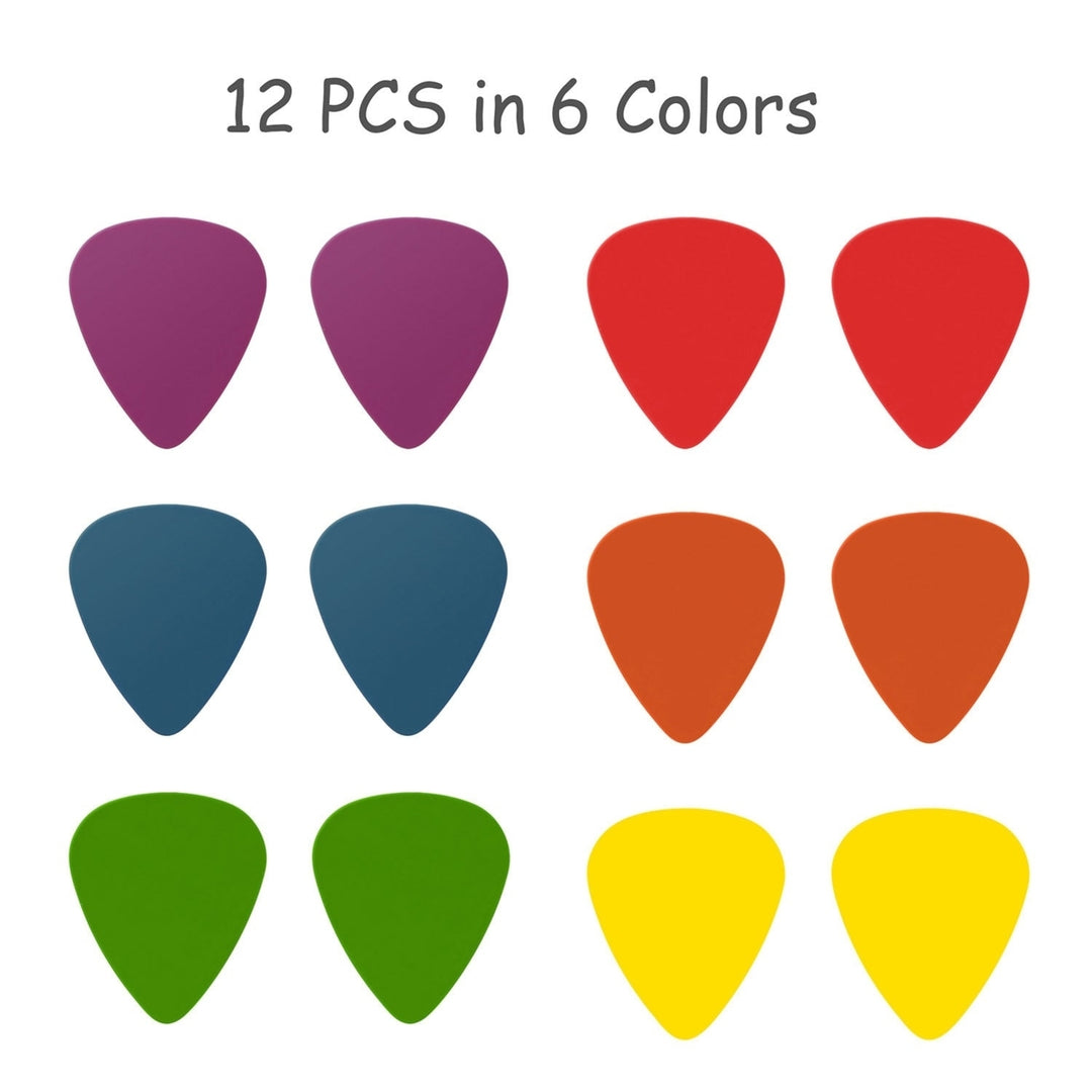 Standard Acoustic Electric Plectrums Guitar Picks 12-Pack Image 4