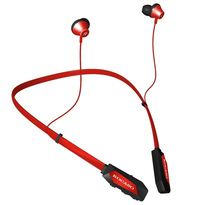 Wireless Neckband Headphones V4.2 Sweat-proof Sport Headsets Earbuds In-Ear Magnetic Neckbands Stereo Earphone Image 1