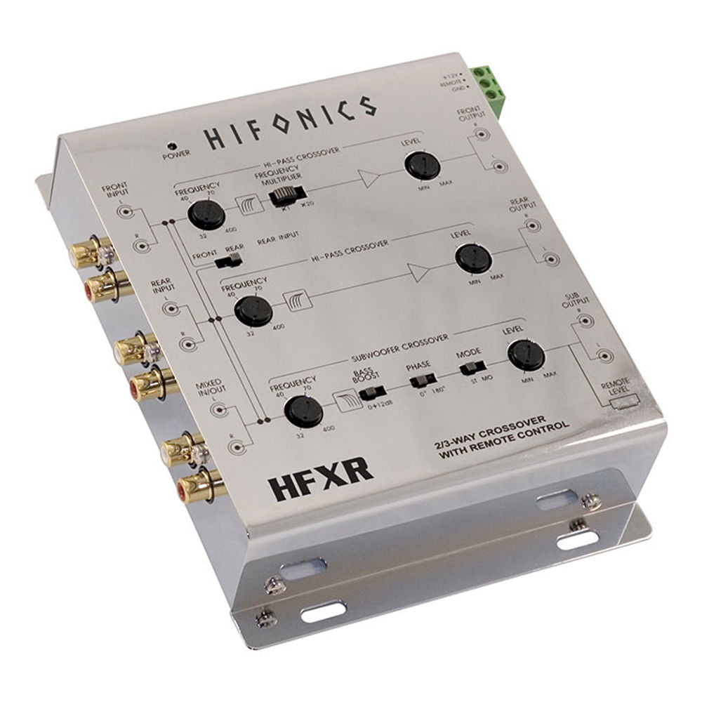 Hifonics HFXR 3 Way Active Crossover With Remote and 8.5 Volt Preamp Output Image 2