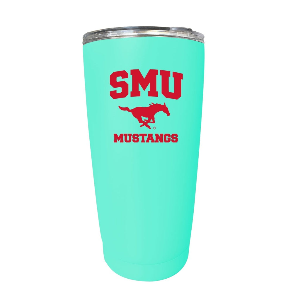 Southern Methodist University NCAA Insulated Tumbler - 16oz Stainless Steel Travel Mug Choose your Color Image 2