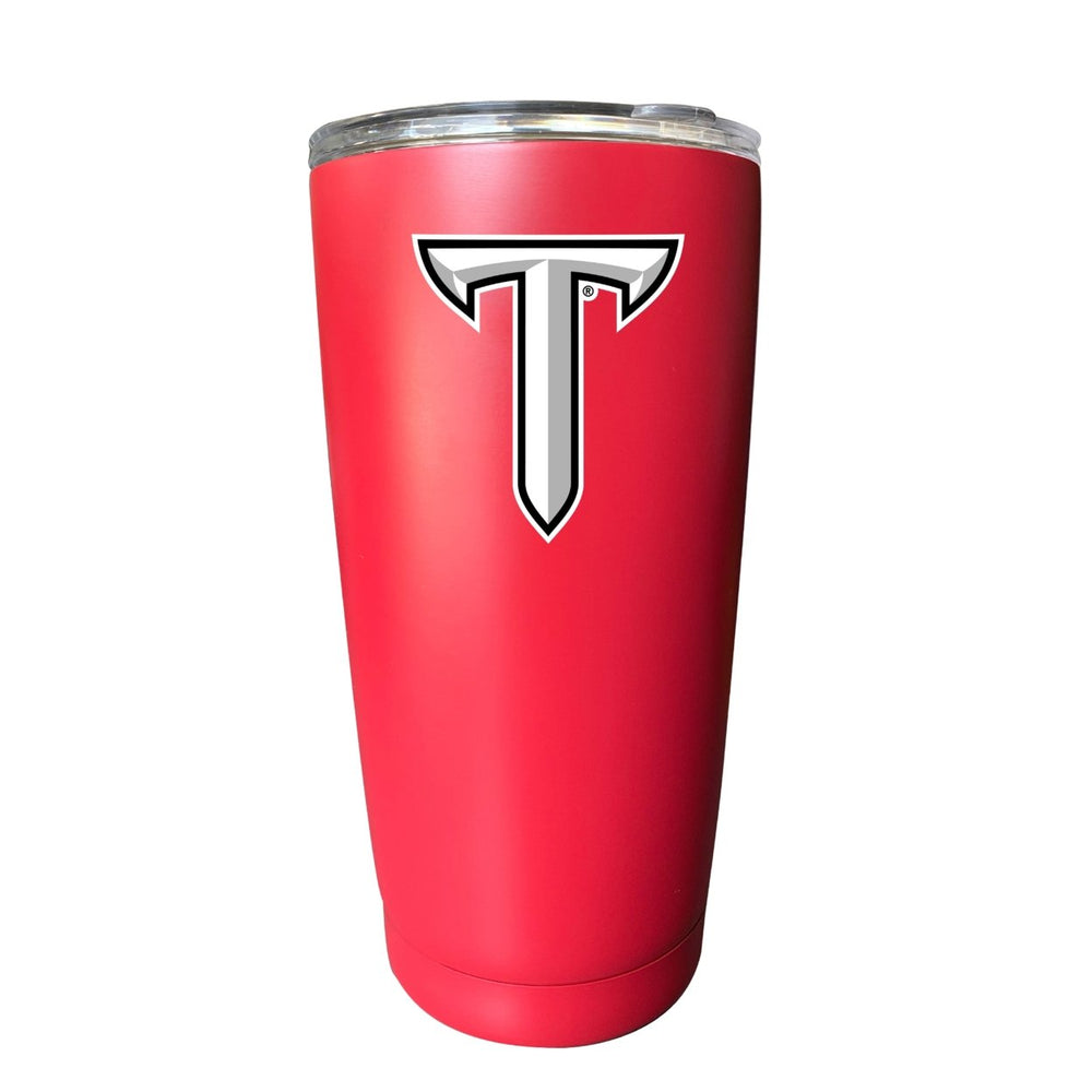 Troy University NCAA Insulated Tumbler - 16oz Stainless Steel Travel Mug Choose your Color Image 2