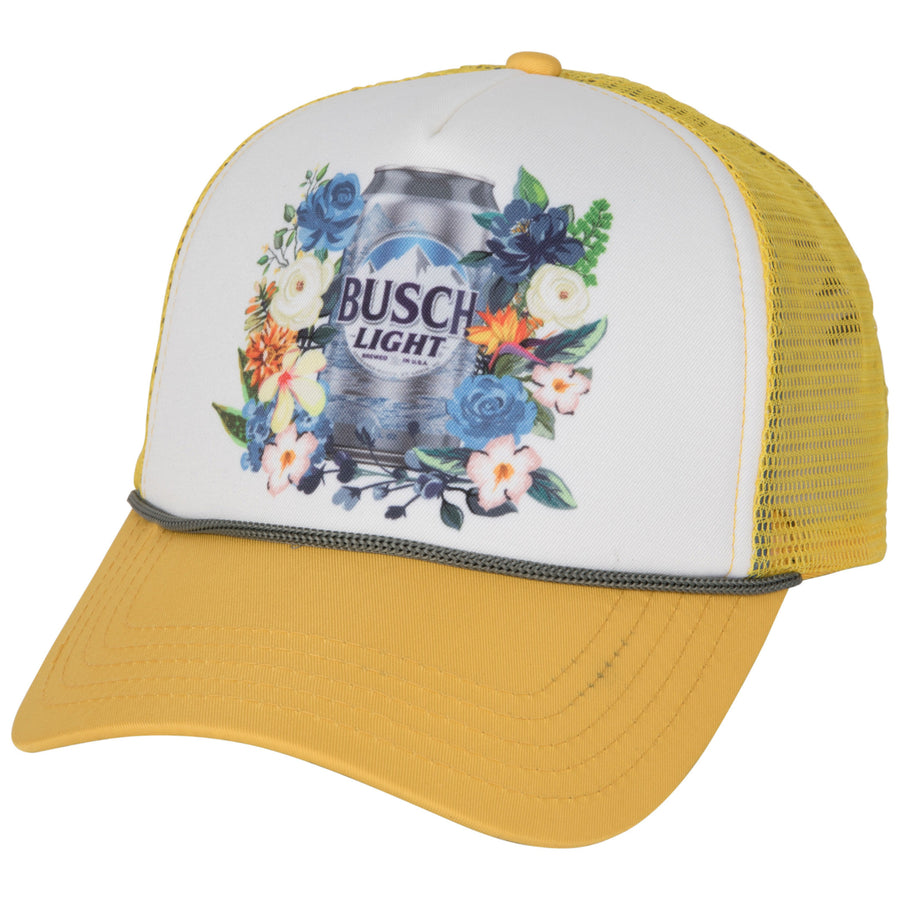 Busch Light Floral Trucker Hat Image 1