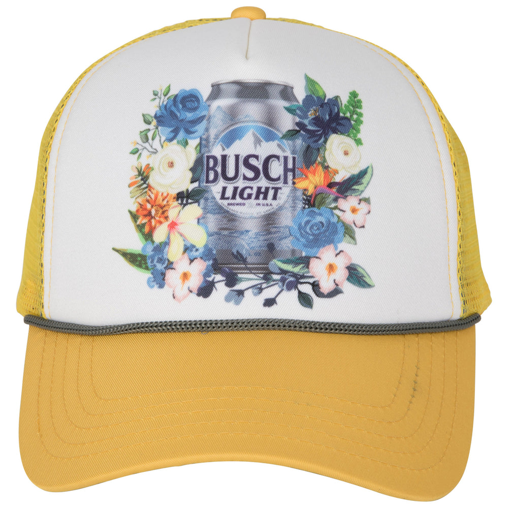 Busch Light Floral Trucker Hat Image 2