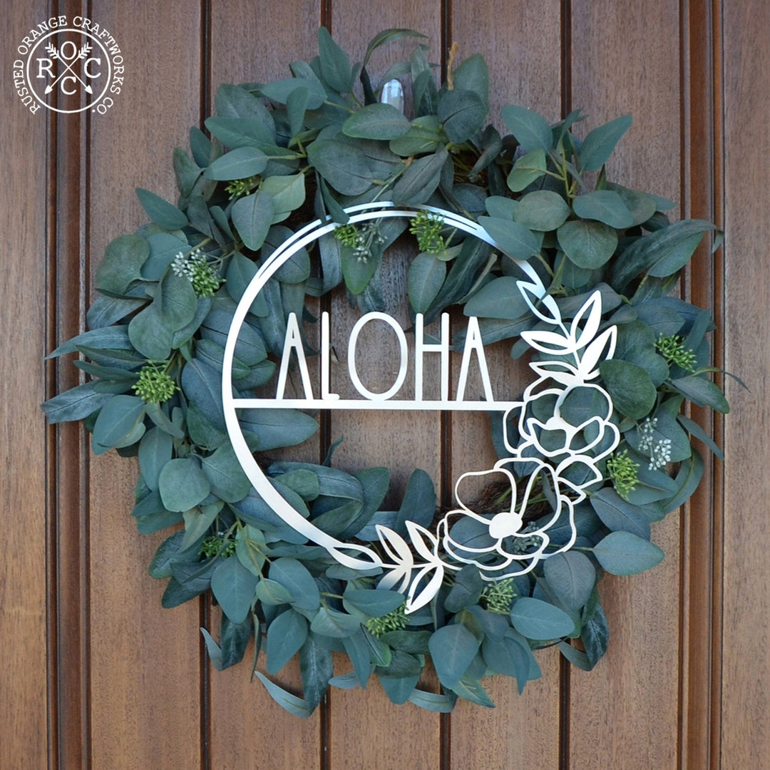 Flower Shop Collection - Personalized Family Custom Name Wall Sign for Wreath Image 4