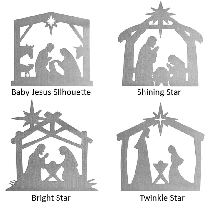 Picture a Stable Name Sign - Shining Star Nativity Sets For Christmas Indoor House Image 3