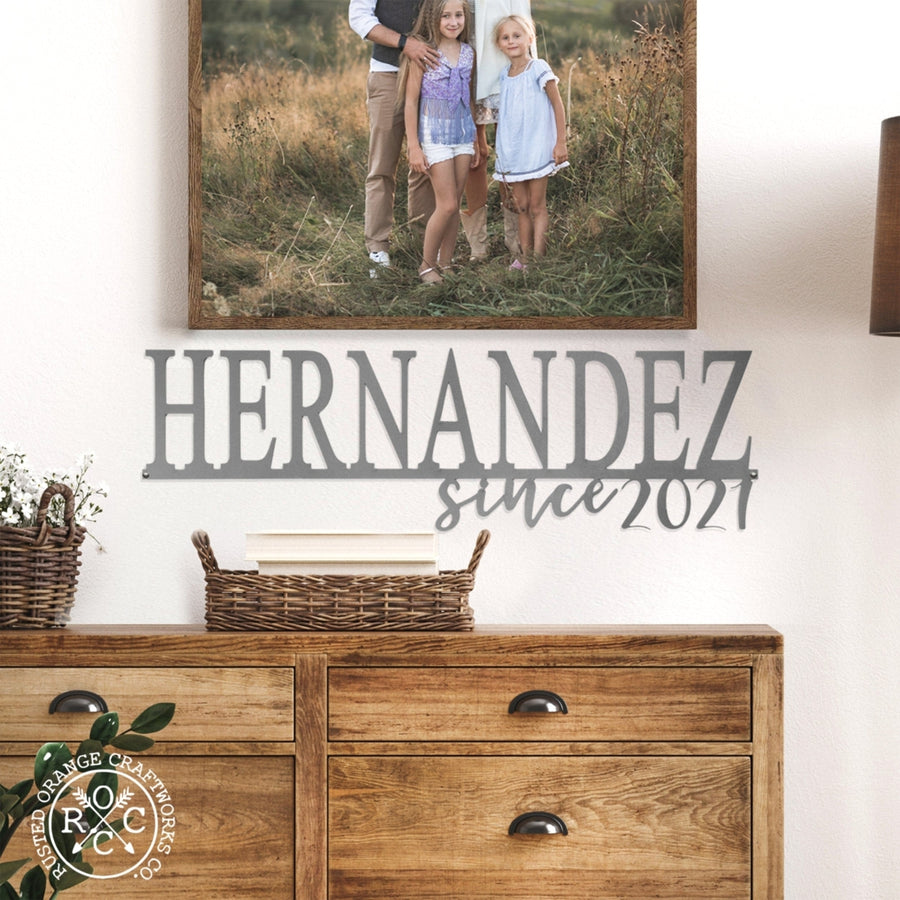 Our Happy Family  - 2 Styles Personalized Family Name Signs For Image 1