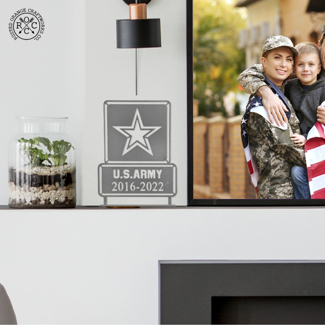 Military Personalized Plaque - Custom Armed Forces Veterans Day Decor Image 8