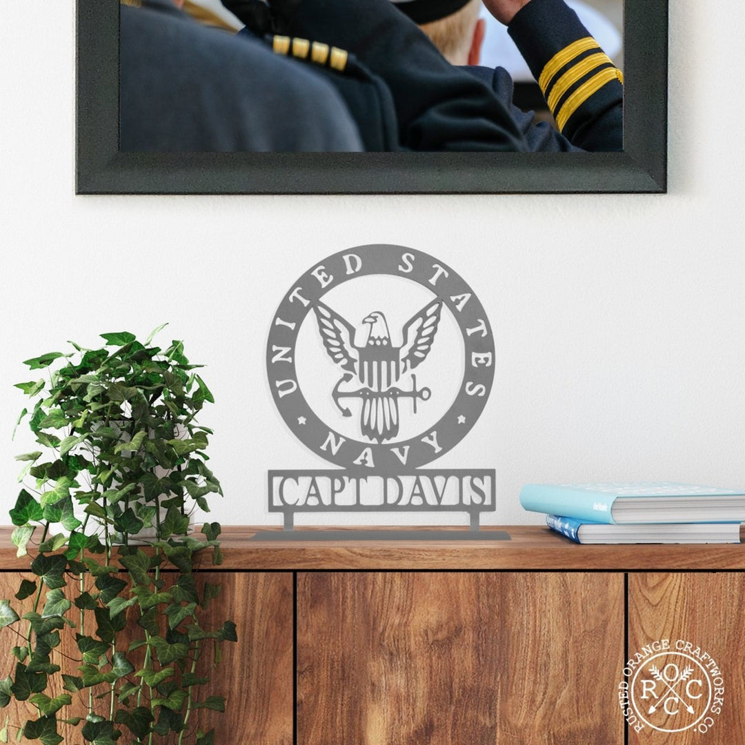 Military Personalized Plaque - Custom Armed Forces Veterans Day Decor Image 1