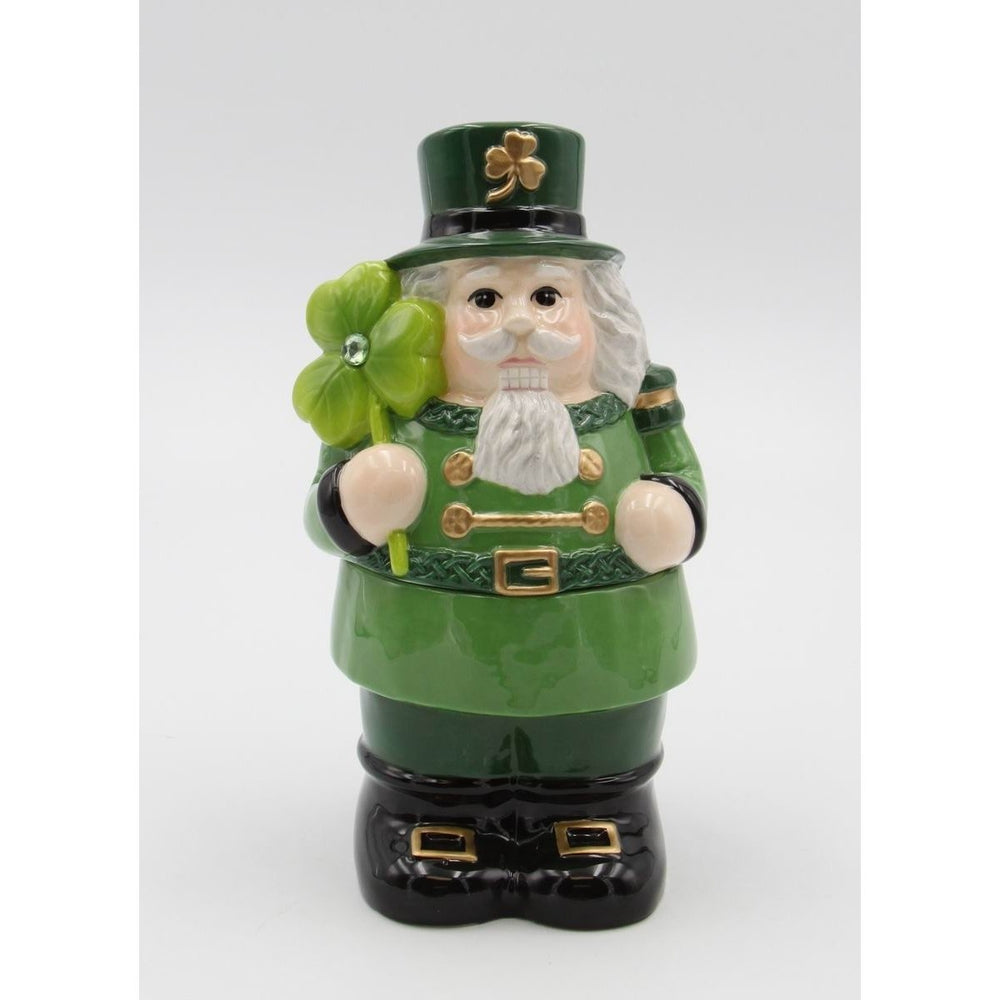 Ceramic Irish Nutcracker Candy Jar 4x3.5x7.5 Image 2