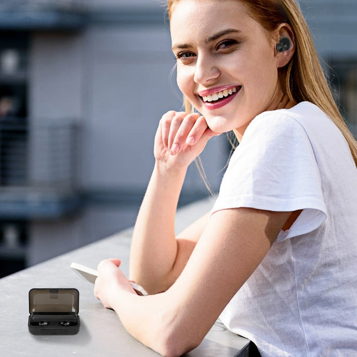 Wireless 5.1 TWS Earbuds In-Ear Stereo Headset Noise Canceling Earphone with Mic Image 8