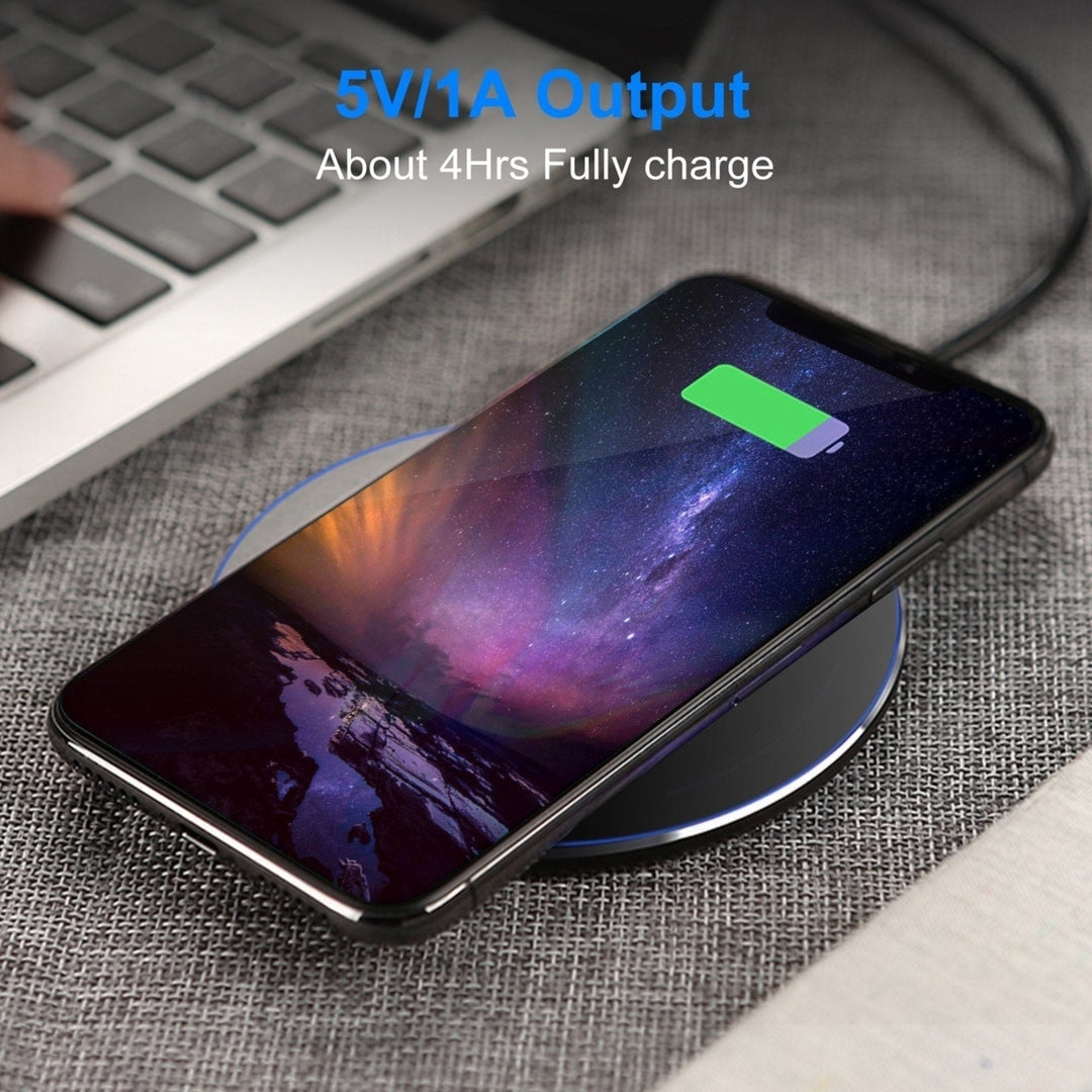 Wireless Charger Qi Certified Ultra Slim 5W Charging Pad for iPhone XS MAX XR XS X 8 8 Plus Image 7