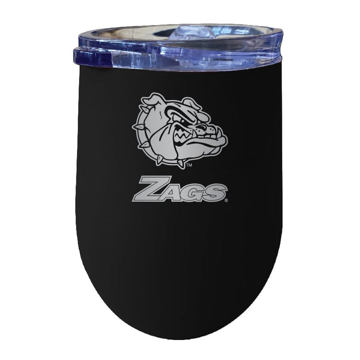 Gonzaga Bulldogs NCAA Laser-Etched Wine Tumbler - 12oz Stainless Steel Insulated Cup Image 1