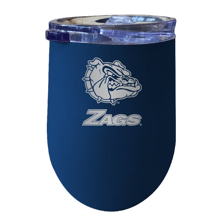 Gonzaga Bulldogs NCAA Laser-Etched Wine Tumbler - 12oz Stainless Steel Insulated Cup Image 3