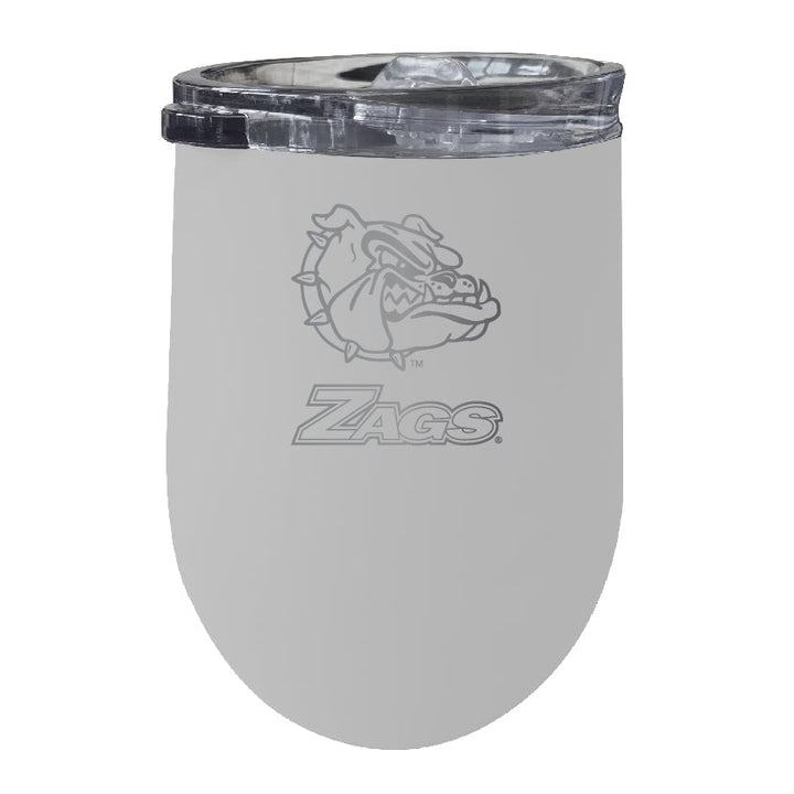 Gonzaga Bulldogs NCAA Laser-Etched Wine Tumbler - 12oz Stainless Steel Insulated Cup Image 4