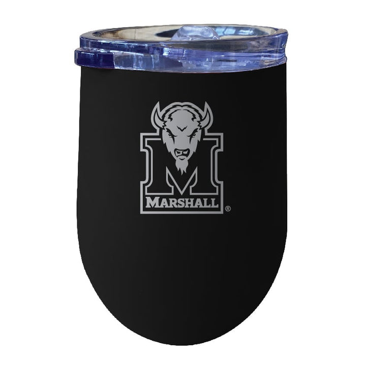 Marshall Thundering Herd NCAA Laser-Etched Wine Tumbler - 12oz Stainless Steel Insulated Cup Image 1