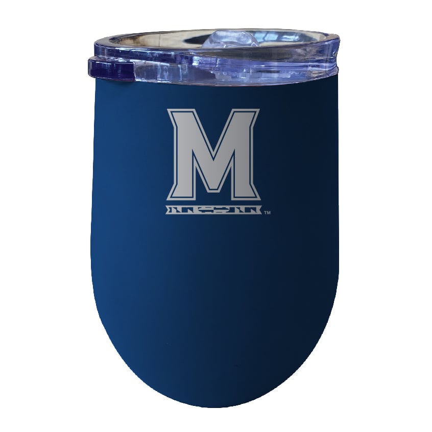 Maryland Terrapins NCAA Laser-Etched Wine Tumbler - 12oz Stainless Steel Insulated Cup Image 3