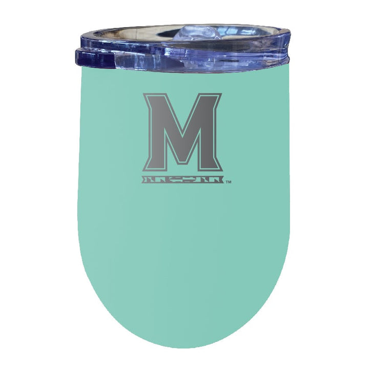 Maryland Terrapins NCAA Laser-Etched Wine Tumbler - 12oz Stainless Steel Insulated Cup Image 4