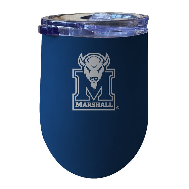 Marshall Thundering Herd NCAA Laser-Etched Wine Tumbler - 12oz Stainless Steel Insulated Cup Image 3