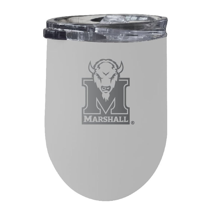 Marshall Thundering Herd NCAA Laser-Etched Wine Tumbler - 12oz Stainless Steel Insulated Cup Image 4