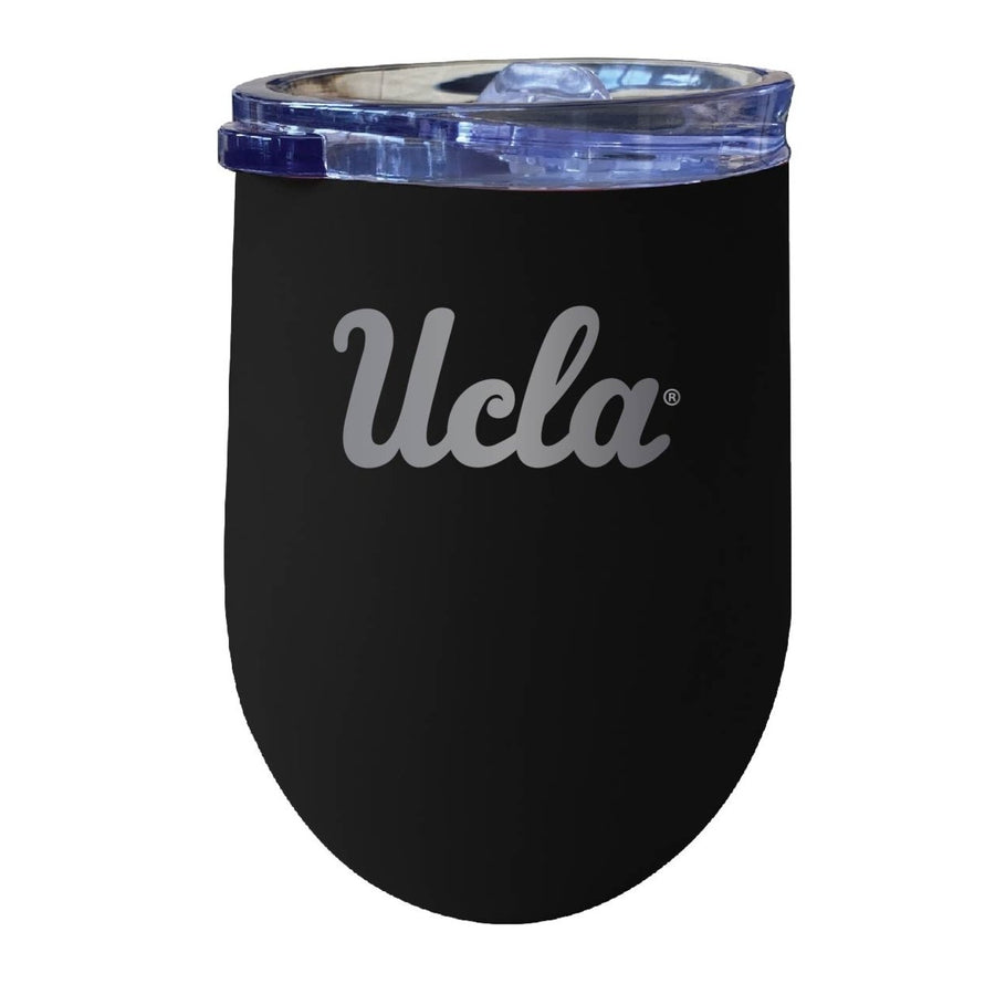 UCLA Bruins NCAA Laser-Etched Wine Tumbler - 12oz Stainless Steel Insulated Cup Image 1