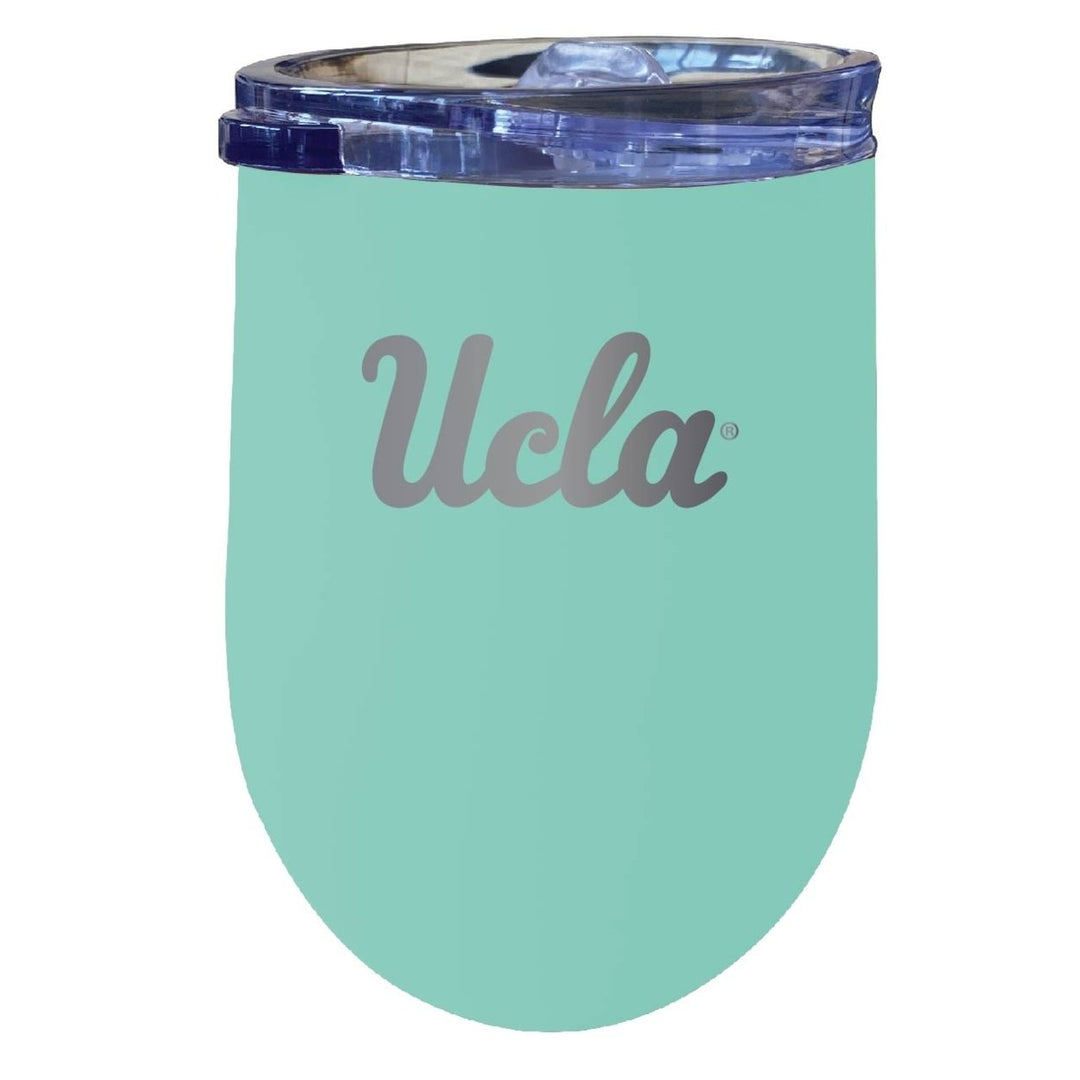 UCLA Bruins NCAA Laser-Etched Wine Tumbler - 12oz Stainless Steel Insulated Cup Image 3