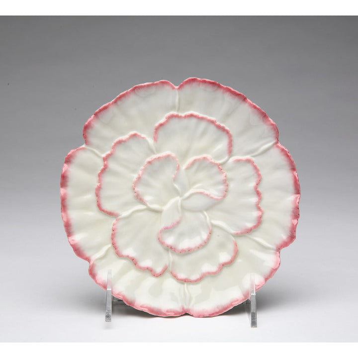 Ceramic Set of 4 Carnation Flower Plates 6.25 inch Image 3