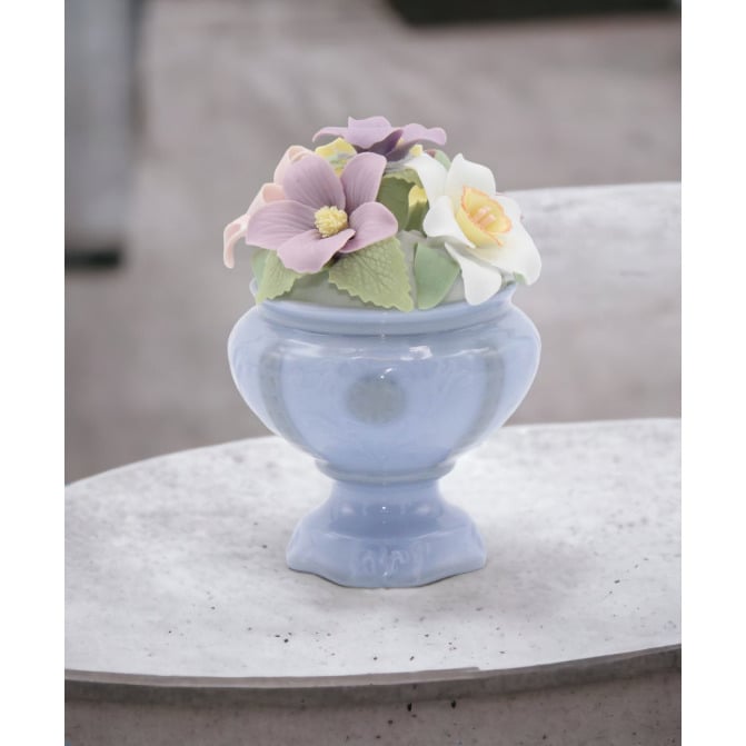 Ceramic Violet Flower Pot Figurine Home D cor  Spring D cor, Image 2