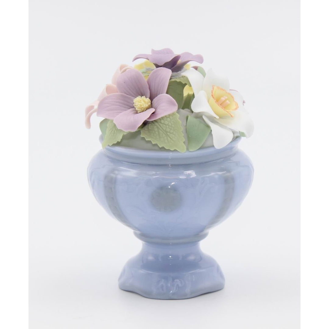 Ceramic Violet Flower Pot Figurine Home D cor  Spring D cor, Image 3