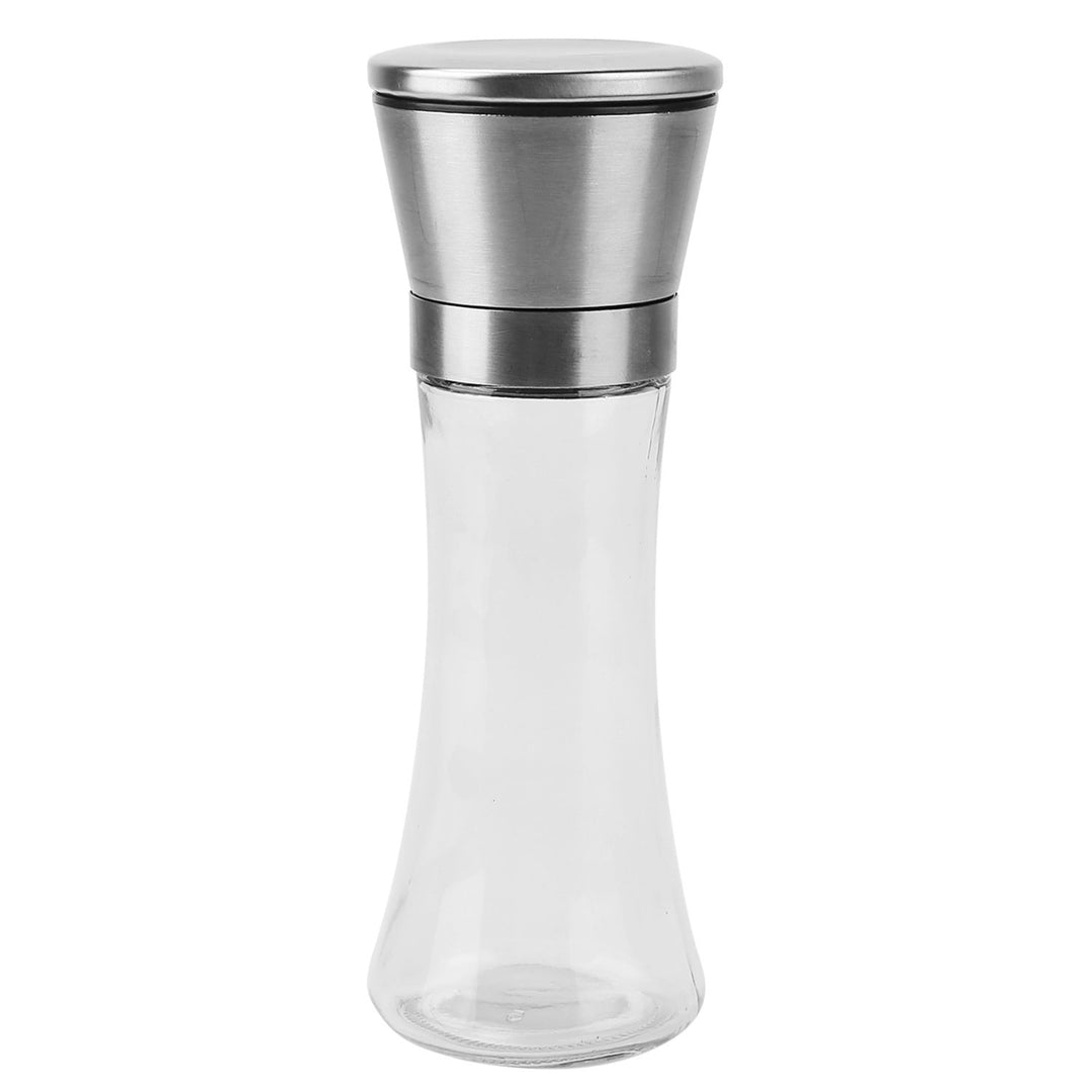 Stainless Steel Salt Pepper Grinder Tall Glass Sea Salt and Pepper Mill Shaker with Adjustable Coarseness Image 12