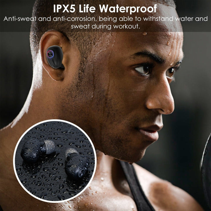 TWS Wireless 5.0 Earbuds In-Ear Stereo Headset Noise Canceling Earphone Headsets with Mic Image 9