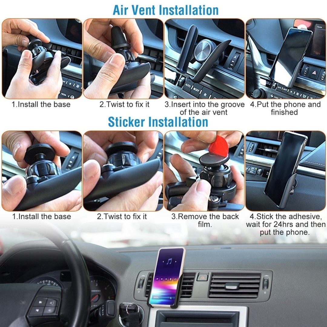 Universal Car Air Vent Phone Mount Car Phone Holder Bracket Cradle Image 8