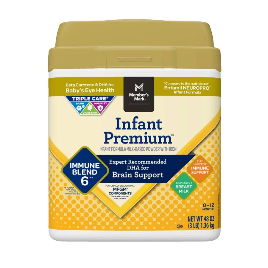 Members Mark Infant Premium Milk-Based Formula Powder Immune Blend (48 Ounce) Image 1