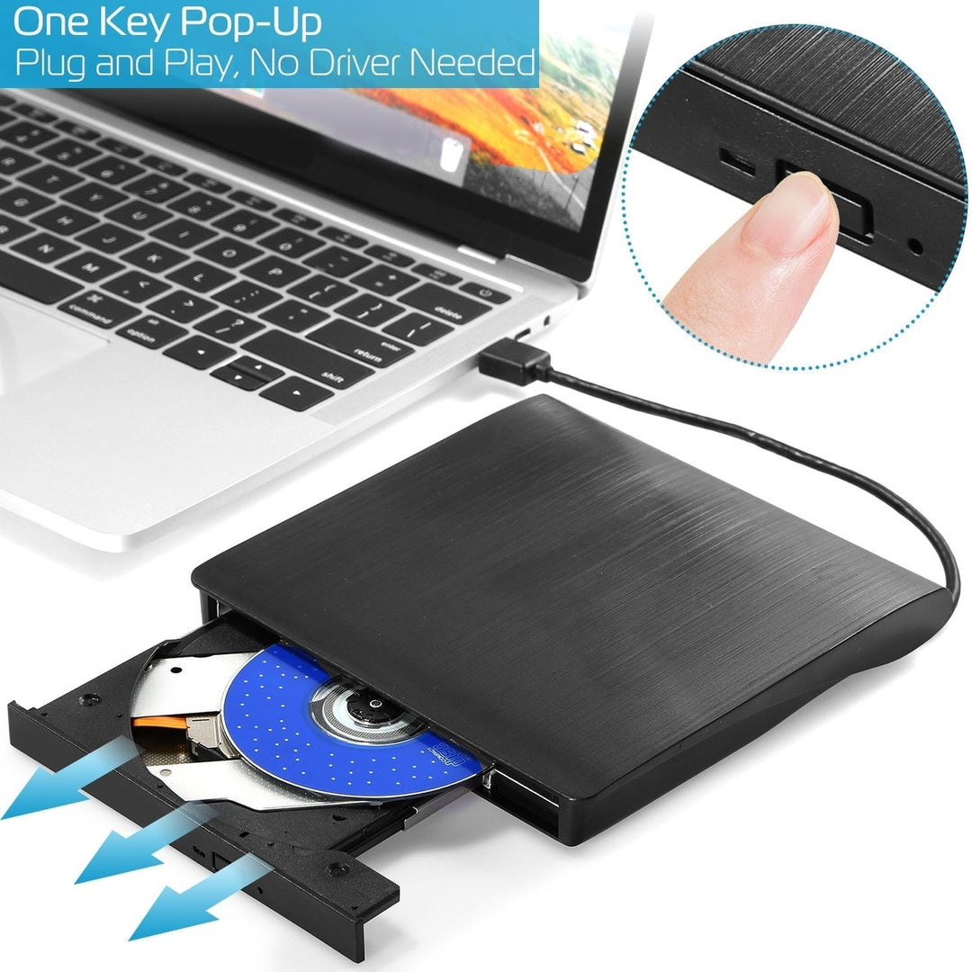 External CD DVD Drive USB 3.0 Slim DVD-RW Drive Superdrive Burner Writer High Speed Data Transfer USB Optical Drives Image 4