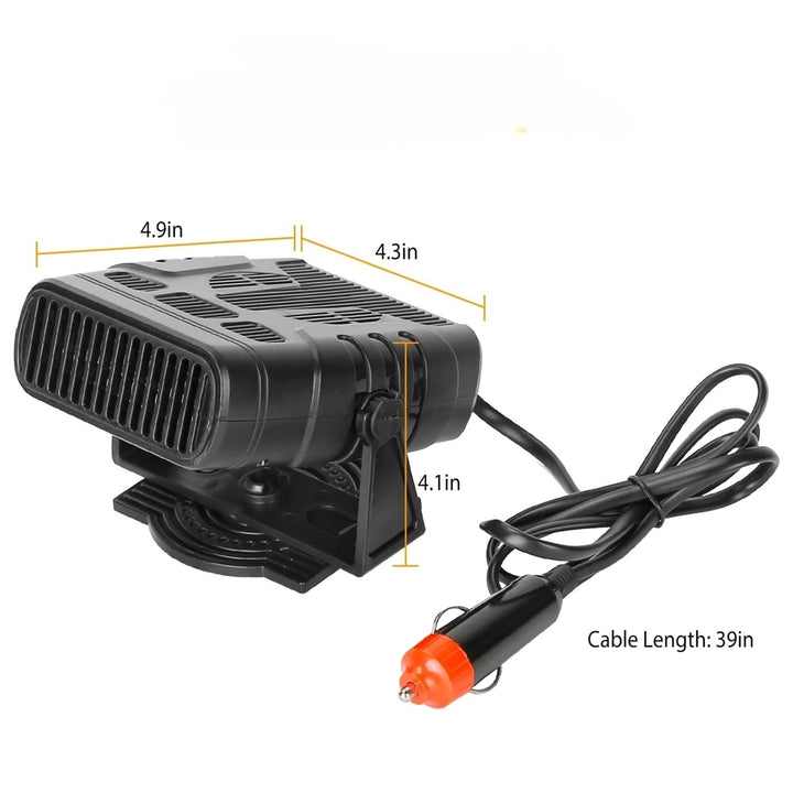 Portable Car Heater Heating Fan 2 in 1 Defroster Demister Windshield Heater Automotive Cooling Fan Image 1
