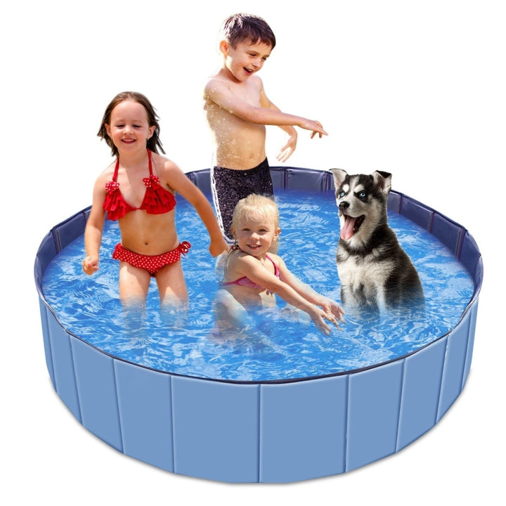 Foldable Pet Swimming Pool PVC Kiddie Baby Dog Swim Pool Bathing Tub Playmat Kids Pools Image 1