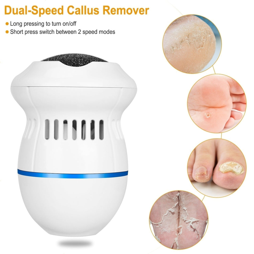 Electric Callus Grinder USB Rechargeable Foot File Callus Remover Vacuum Feet Pedicure Exfoliating Image 6